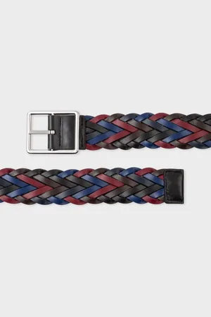 Paul Smith Reversible Plaited Leather Belt