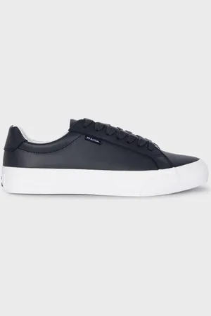 Paul Smith Dark Navy Coated Leather 