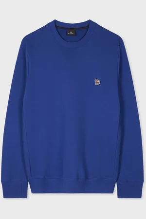 Paul Smith Royal Zebra Logo Organic Cotton Sweatshirt