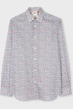 Paul Smith Tailored-Fit Blue And White 