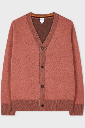Paul Smith Pale Red Lambswool Cardigan