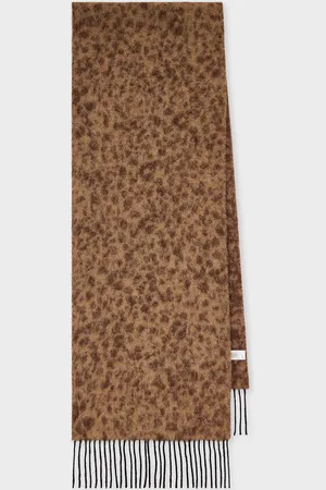 Paul Smith Beige Tonal Leopard Scarf