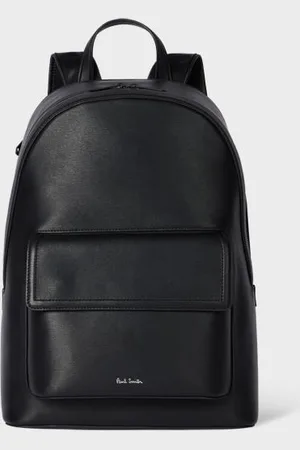 Paul Smith Straw-Grain Embossed Leather Backpack