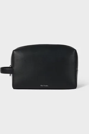 Paul Smith Straw-Grain Embossed Leather Wash Bag