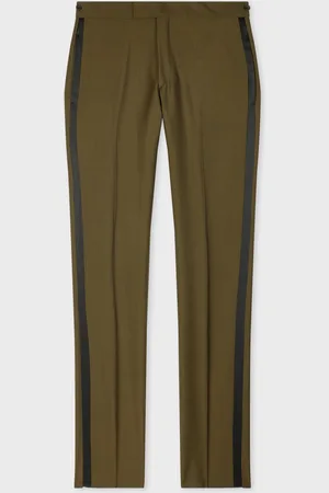Paul Smith Slim-Fit Khaki Wool-Mohair Evening Trousers