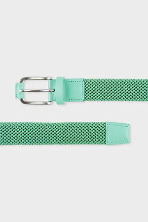 Paul Smith Mint Woven Stretch Belt