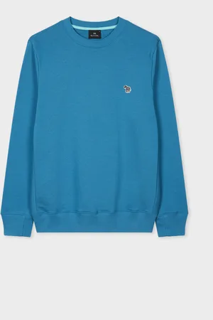 Paul Smith Ocean Zebra Logo Organic Cotton Sweatshirt
