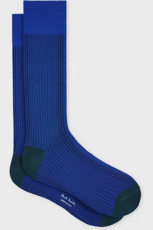 Paul Smith Ribbed Cotton-Blend Socks