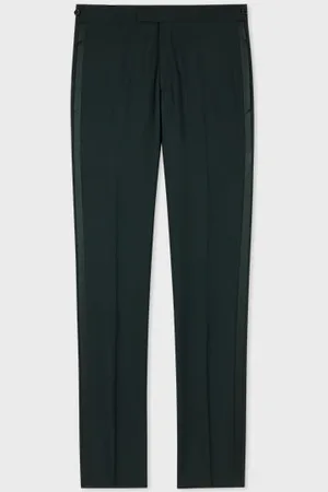 Paul Smith Slim-Fit Dark Wool-Mohair Evening Trousers
