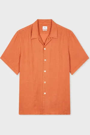 Paul Smith Washed Linen Short-Sleeve Shirt