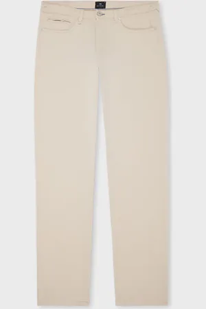 Paul Smith Tapered-Fit Ecru Cotton-Linen Jeans