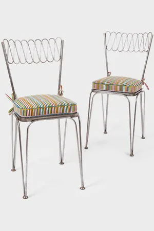 Paul Smith Mid-Century Italian Chairs in Stripe