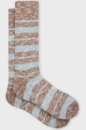 Paul Smith Grey Fleck Stripe Socks