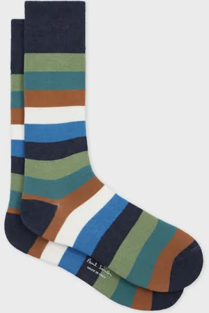 Paul Smith Cotton-Blend Multicolour Stripe Socks