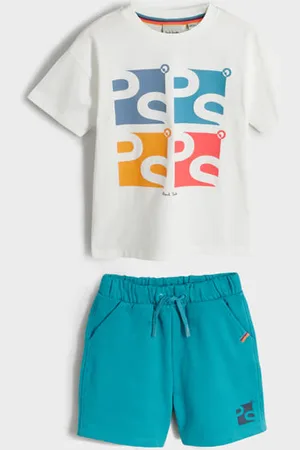 Paul Smith 3-12 Years PS Print Top and Shorts Set