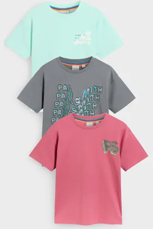 Paul Smith 3-13 Years Graphic Logo Print T-Shirts 3 Pack