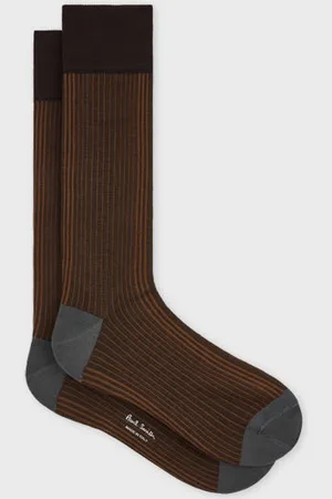 Paul Smith Ribbed Cotton-Blend Socks