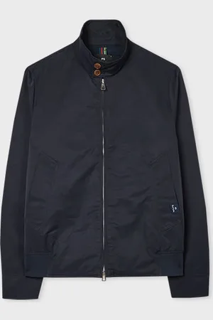 Paul Smith Navy Cotton-Nylon Harrington Jacket