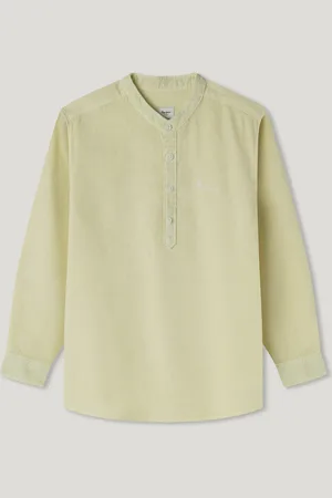 Pepe Jeans Embroidered logo mandarin collar shirt