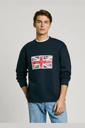 Pepe Jeans Crew neck union jack sweatshirt