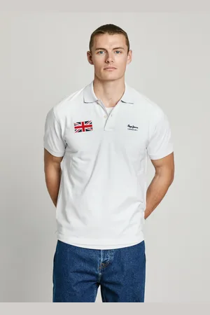 Pepe Jeans Embroidered union jack pique polo