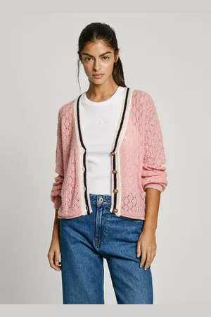Pepe Jeans V-neck openwork cardigan
