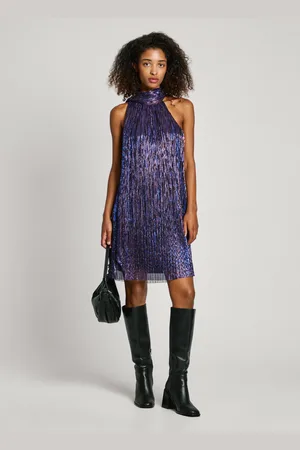 Pepe Jeans Halter neck mini dress