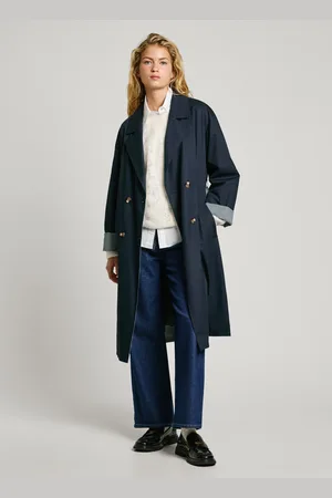 Pepe Jeans Reversible double-breasted trench coat