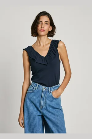 Pepe Jeans Ribbed v-neck top