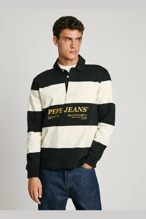 Pepe Jeans Relaxed fit striped long sleeve polo shirt