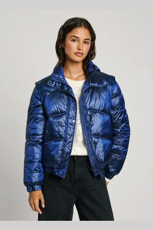 Pepe Jeans Waterproof metallic puffer jacket
