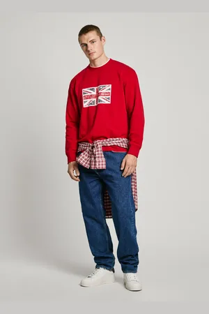 Pepe Jeans Crew neck union jack sweatshirt