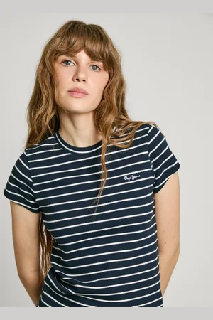 Pepe Jeans Striped ribbed t-shirt