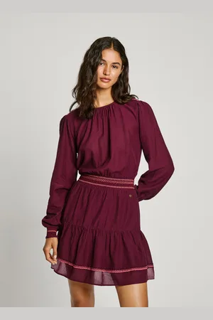 Pepe Jeans Embroidery detail mini dress