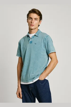 Pepe Jeans Embroidered monogram denim polo