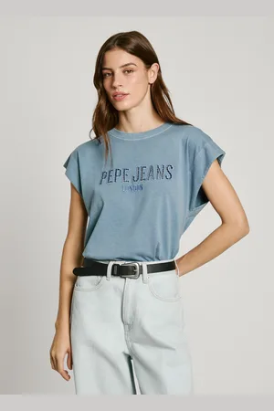 Pepe Jeans Openwork logo sleeveless t-shirt