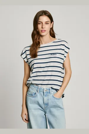 Pepe Jeans Embroidered logo striped t-shirt