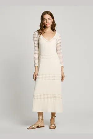 Pepe Jeans Pointelle knit maxi dress