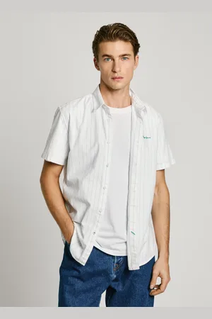 Pepe Jeans Regular fit striped poplin shirt