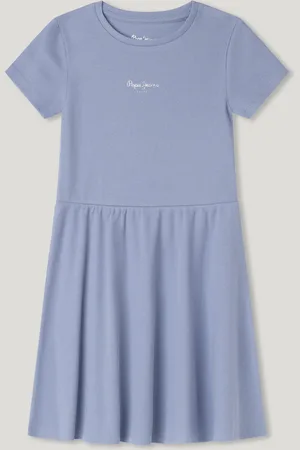 Pepe Jeans Ribbed mini dress with logo