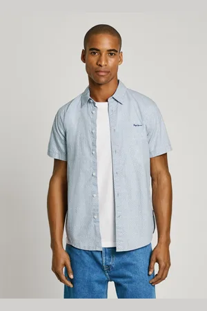 Pepe Jeans Regular fit printed poplin short-sleeve shirt