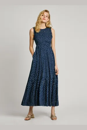 Pepe Jeans Polka dot print maxi dress