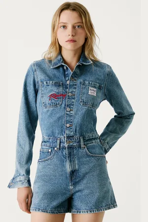 Pepe Jeans Regular fit mini denim jumpsuit