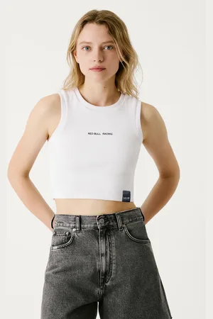 Pepe Jeans Cropped fit ribbed t-shirt