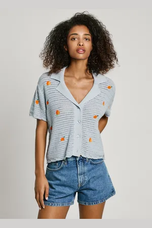 Pepe Jeans Embroidered fruit knitted shirt