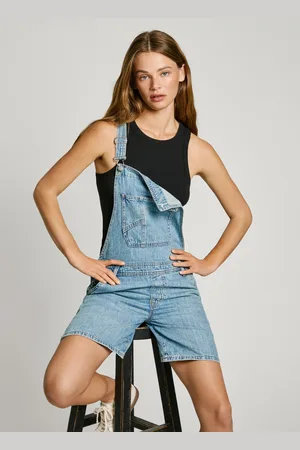 Pepe Jeans Regular fit denim mini dungaree