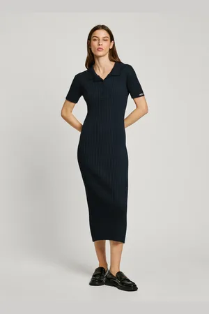 Pepe Jeans Ribbed maxi dress