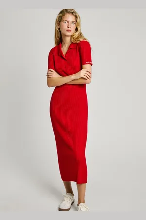 Pepe Jeans Ribbed maxi dress
