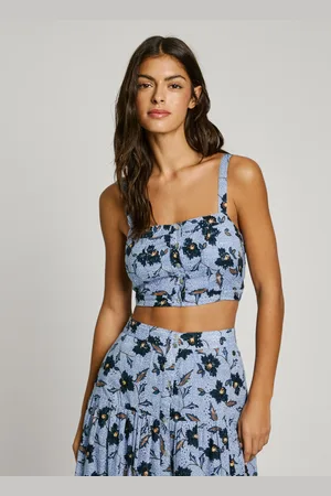 Pepe Jeans Strapped floral print top