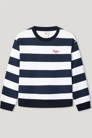 Pepe Jeans Crew neck striped sweatshirt